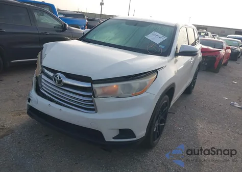 2014 Toyota Highlander Le V6 z USA, uszkodzony, nr VIN 5TDZKRFH2ES014571
